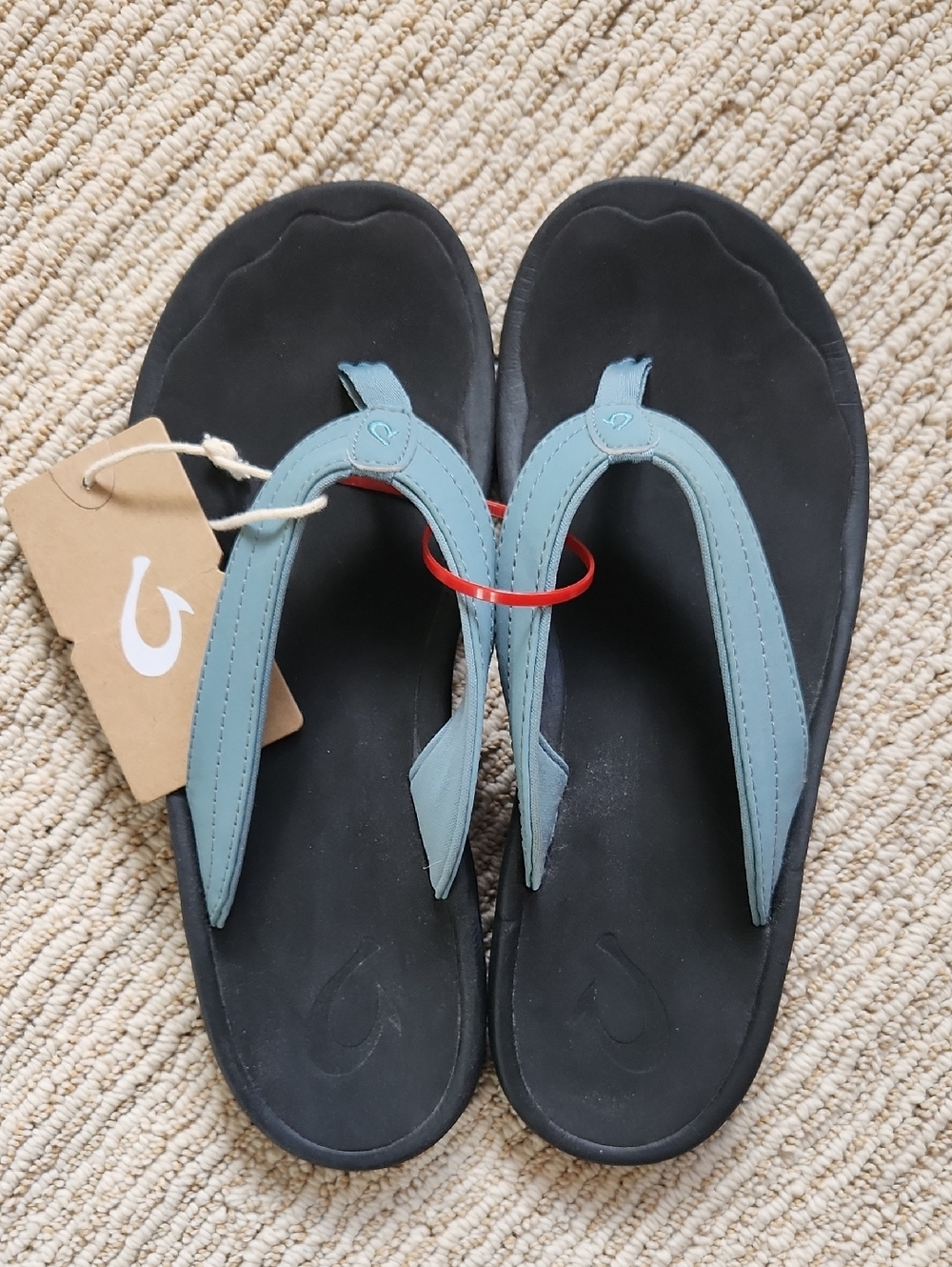 NWT Olukai Ohana Womens Flip Flop - Dusk/Black Size 9